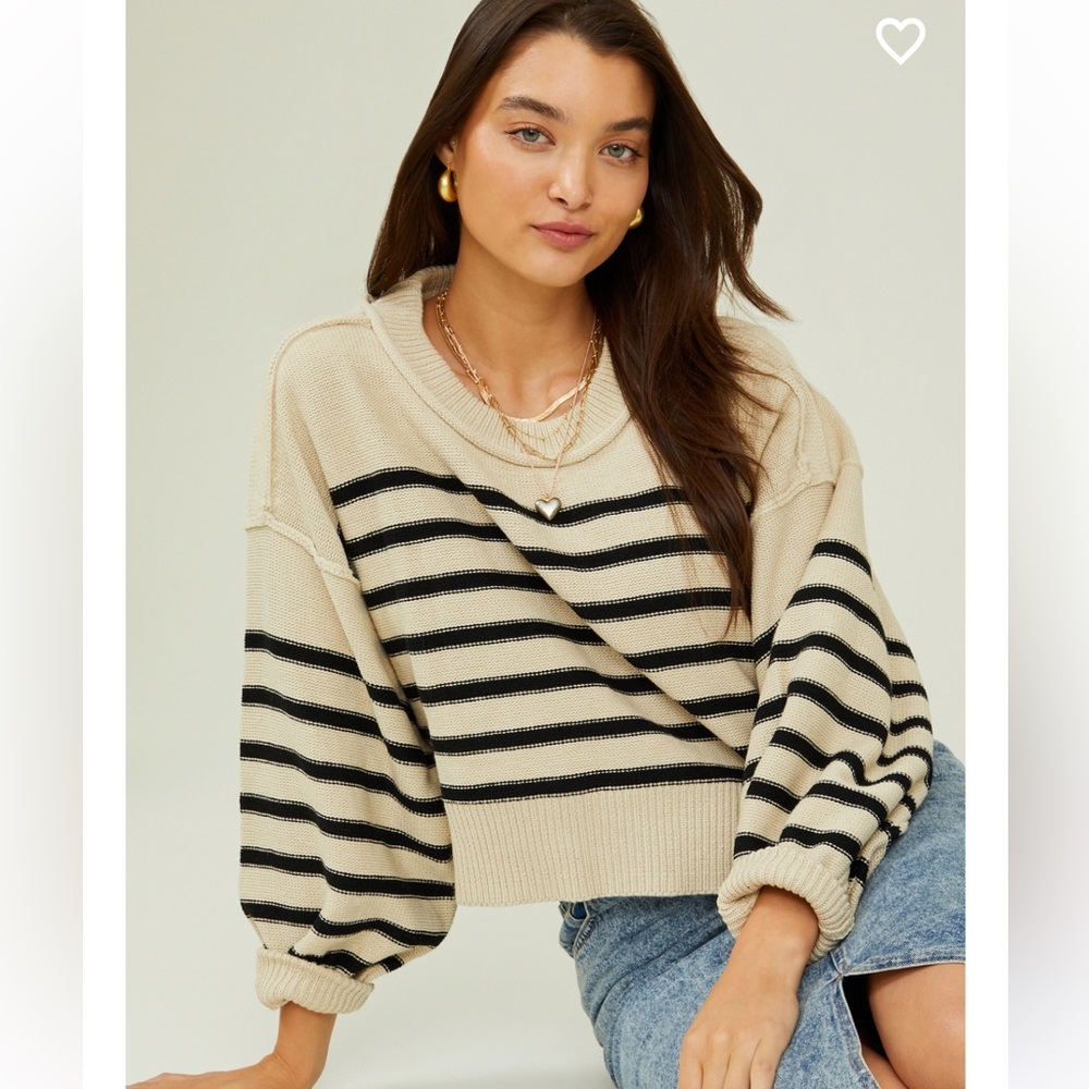 Altar’d State Harley Striped Sweater Size Small. Worn once.